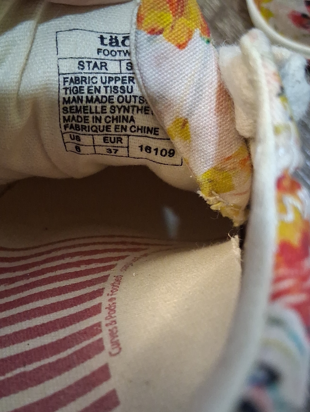 Taos Footwear Star Floral Multicolor Size 6 - Picture 6 of 9